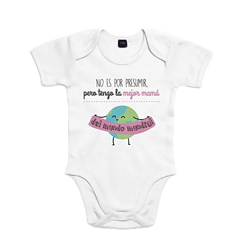 SUPERMOLON Body Bebé Frase por Presumir pero Tengo Mejor 6