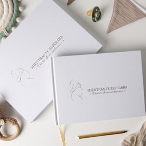 PROENMU® Diario Embarazo Lápiz Metálico Caja Regalo Cierre