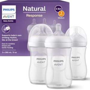 Philips Avent Biberón Natural Response: 3 biberones bebés
