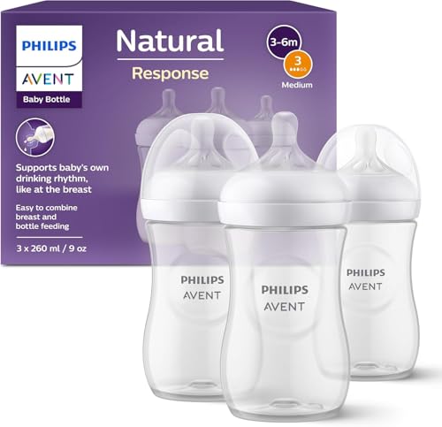 Philips Avent Biberón Natural Response: 3 biberones bebés