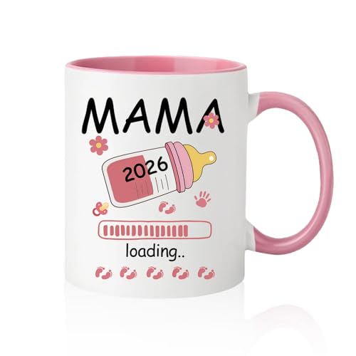 JXAXD Taza Mamá 2026 Loading, Taza Regalo Mama Primeriza,