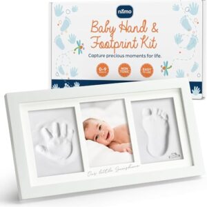 Niimo® Kit Huella Manos Pies Bebés Sin Tinta Con Marco Con