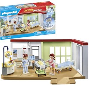 PLAYMOBIL Action Heroes 71616 Maternidad, Hecha más 80% Base