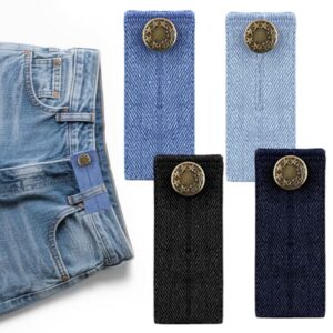 4 extensiones cintura pantalones, extensión botones, faldas
