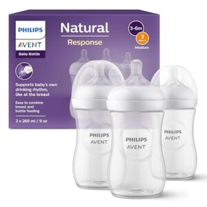 Philips Avent Biberón Natural Response: 3 biberones bebés