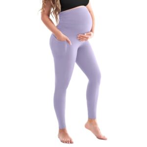 Sinophant Leggings maternidad cintura alta Pantalones opacos