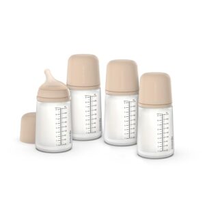 Suavinex, Pack 4 Biberón Anticólico Zero Zero 270 Tetina (M)