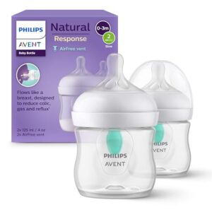 Philips Avent Biberón Natural Response: 2 biberones 125 sin
