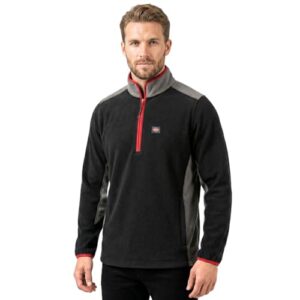 Lee Cooper Forro Polar Hombre Media Cremallera Sudadera Anti