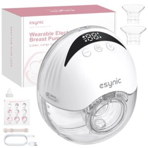 eSynic Sacaleches Eléctrico Manos Libres 4 Modos 12 Niveles