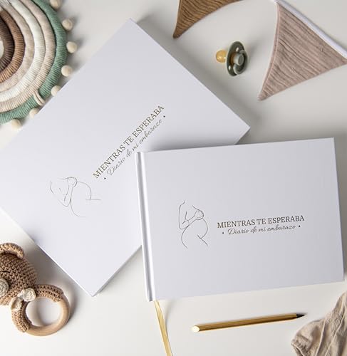 PROENMU® Diario Embarazo Lápiz Metálico Caja Regalo Cierre