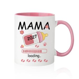 JXAXD Taza Mamá 2026 Loading, Taza Regalo Mama Primeriza,