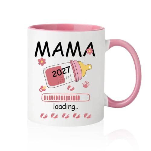 JXAXD Taza Mamá 2026 Loading, Taza Regalo Mama Primeriza,