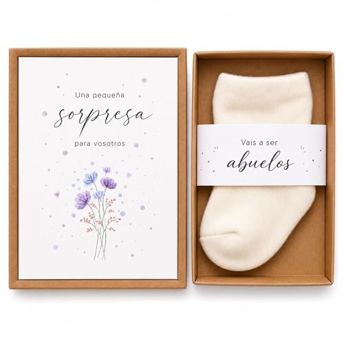 Caja regalo MilaBoo anunciar embarazo calcetines bebé, bebé