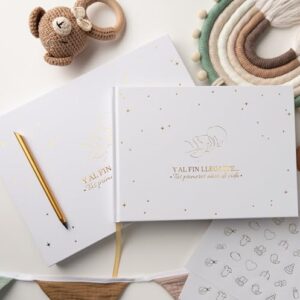 PROENMU® Album Fotos Bebe Primer Año Lápiz Metálico Caja 5