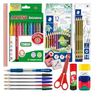 EcoPack 40 Mix Pack Ahorro Completo Material Escolar Marcas