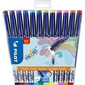 PILOT Caja 12 FriXion Fineliner Rotuladores Borrables Tinta