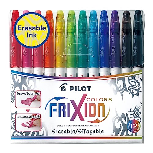 Pilot Frixion - Pack de 12 rotuladores, Multicolor