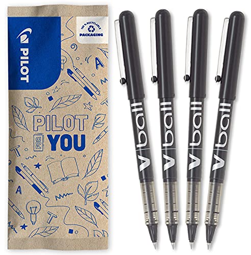 PILOT Caja 4 VBall 05 Bolígrafos oRller Tinta Líquida Punta