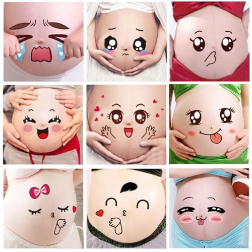 OUDQFCJ 9 Piezas Accesorios Fotos Embarazo Pegatinas Mujeres