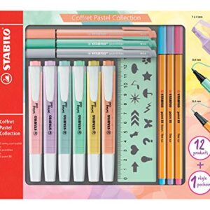 STABILO Estuche mixto 13 piezas Pastel Collection Contiene 6