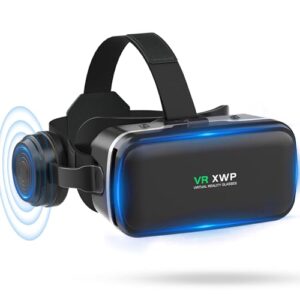 XWP Gafas Realidad Virtual, Gafas Con Auriculares Lentes Con