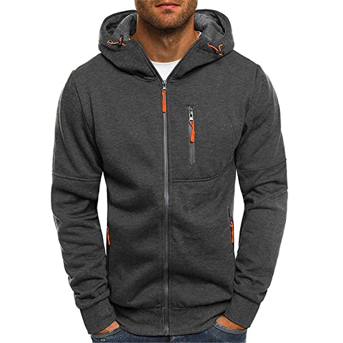 Innerternet Sudaderas Capucha Hombre, Cardigan Manga Larga